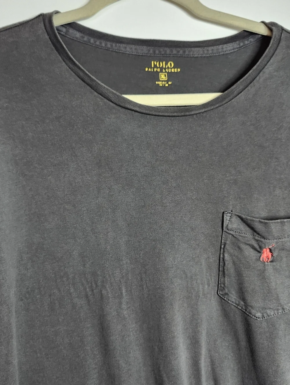 Polo Ralph Lauren Long Sleeve Pocket Tshirt Men XL Pony Cotton Soft Comfy Lounge